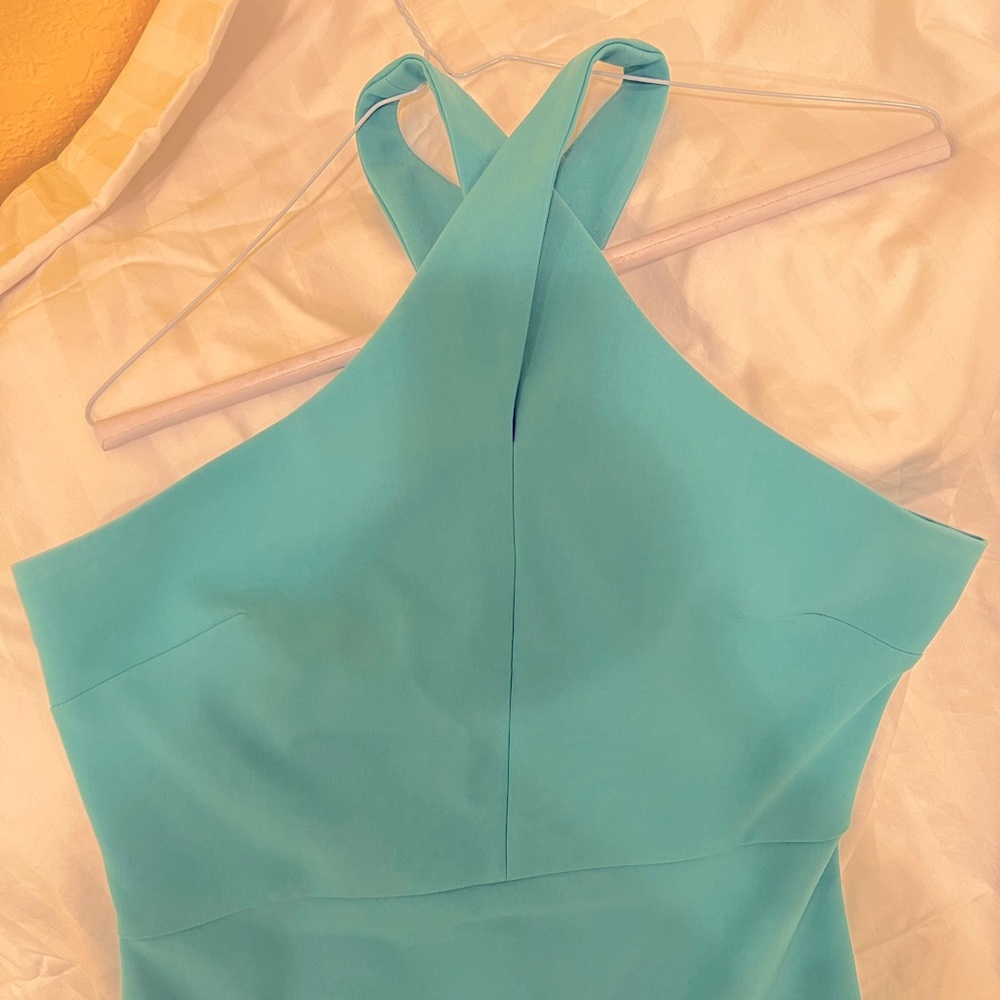 Brand-new size 8 fitted teal dress.
